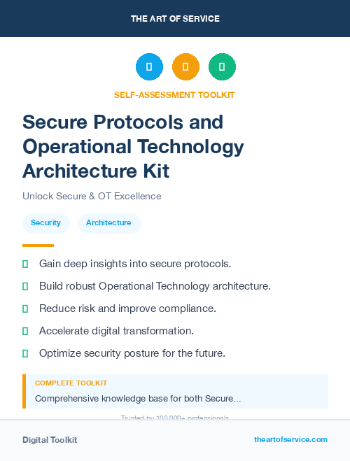 Secure Protocols and Operational Technology Architecture Kit