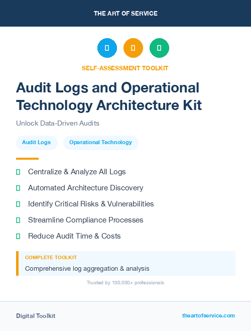 Audit Logs and Operational Technology Architecture Kit