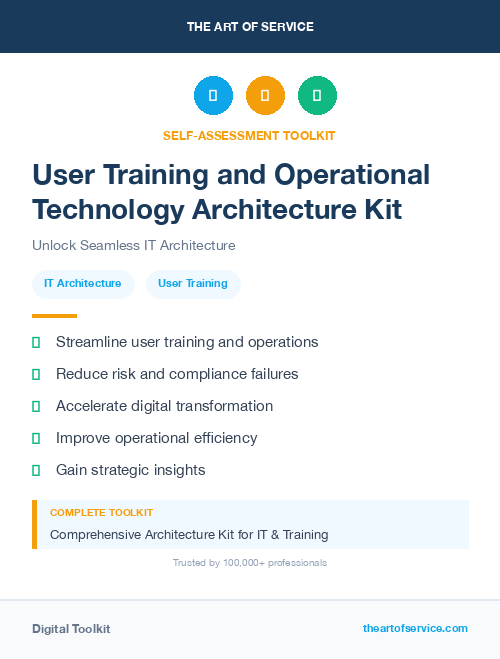 User Training and Operational Technology Architecture Kit