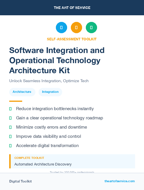 Software Integration and Operational Technology Architecture Kit