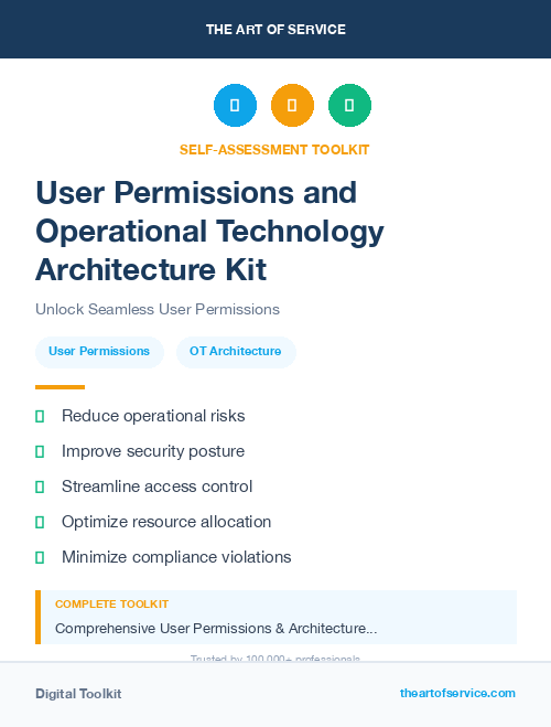 User Permissions and Operational Technology Architecture Kit