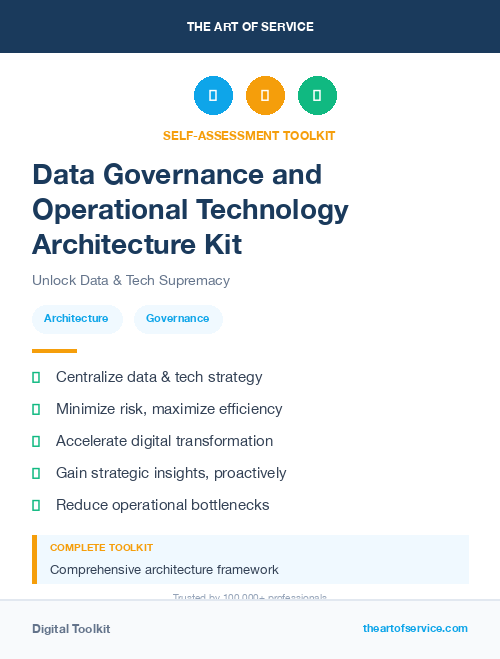 Data Governance and Operational Technology Architecture Kit