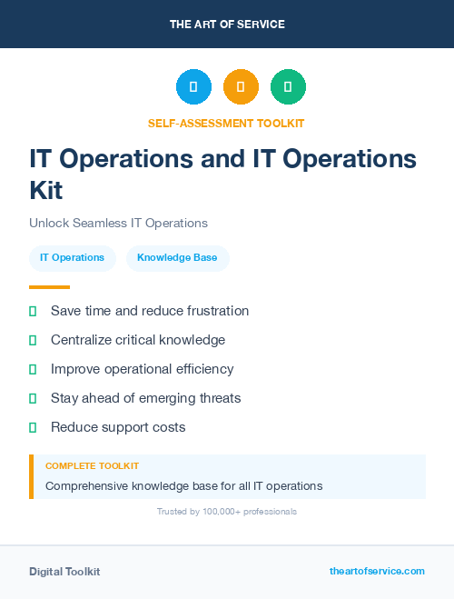IT Operations and IT Operations Kit