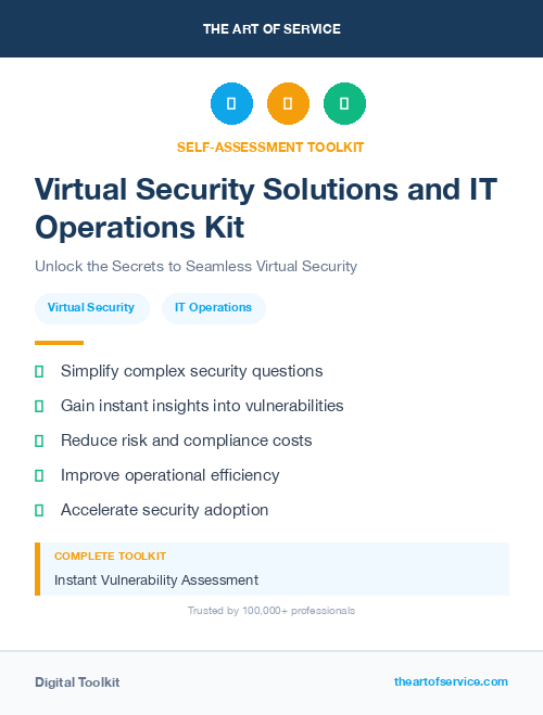 Virtual Security Solutions and IT Operations Kit