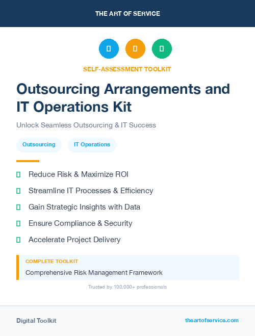 Outsourcing Arrangements and IT Operations Kit