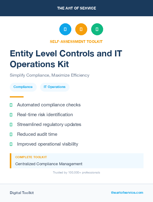 Entity Level Controls and IT Operations Kit