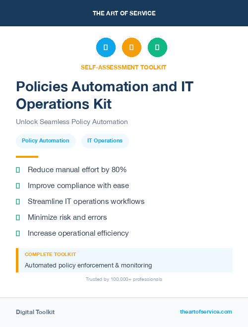 Policies Automation and IT Operations Kit