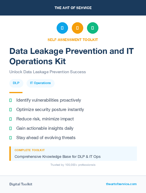 Data Leakage Prevention and IT Operations Kit