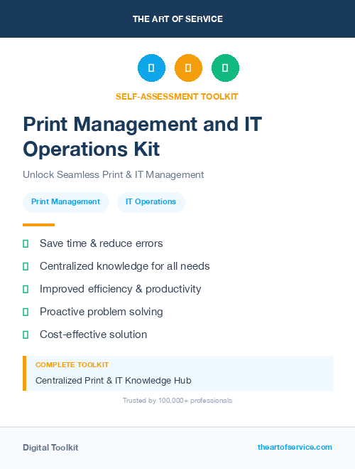 Print Management and IT Operations Kit