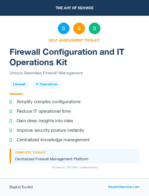 Firewall Configuration and IT Operations Kit