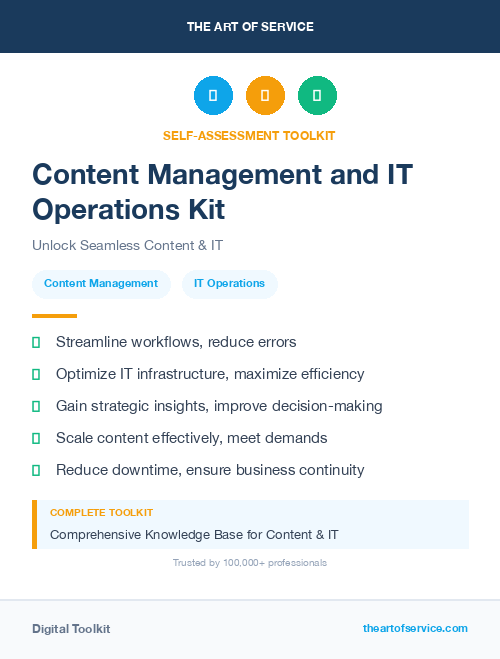 Content Management and IT Operations Kit