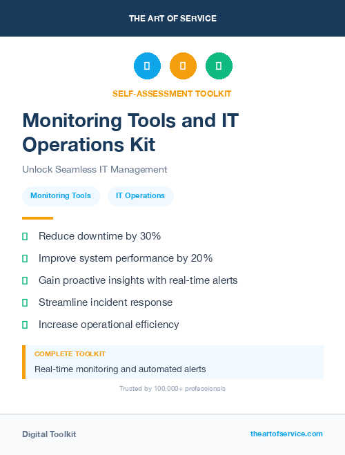 Monitoring Tools and IT Operations Kit