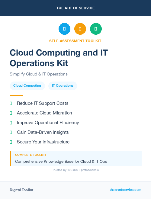 Cloud Computing and IT Operations Kit