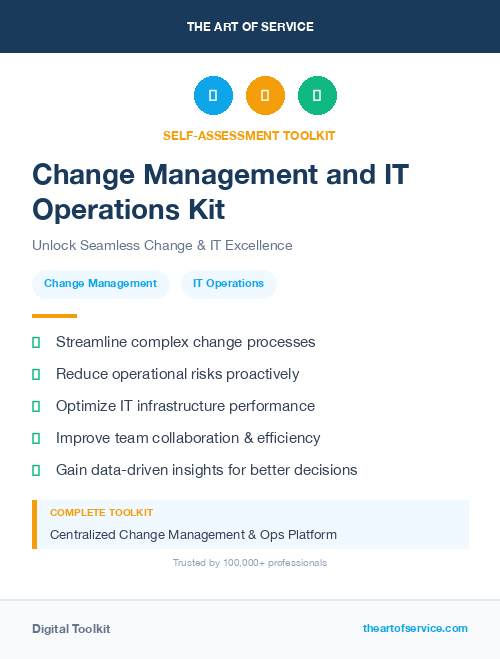 Change Management and IT Operations Kit