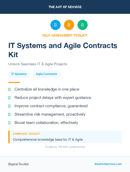 IT Systems and Agile Contracts Kit
