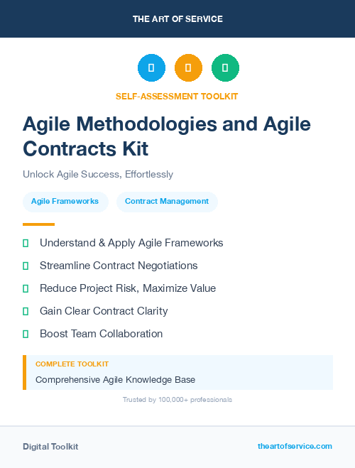 Agile Methodologies and Agile Contracts Kit