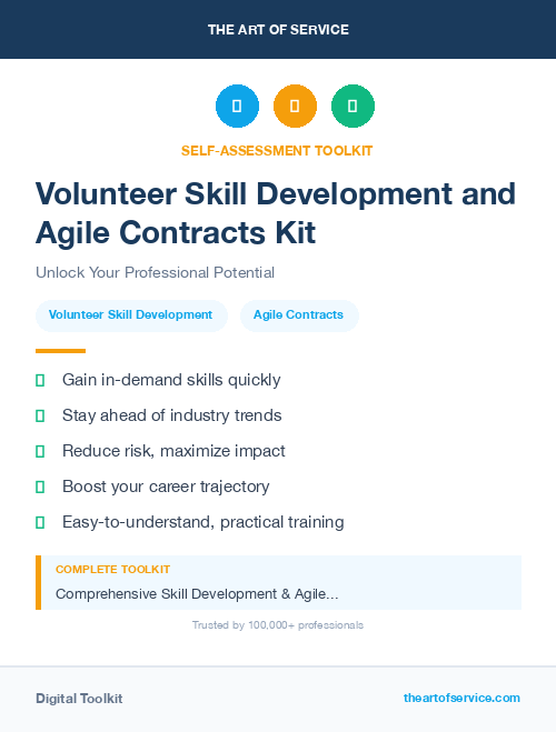 Volunteer Skill Development and Agile Contracts Kit