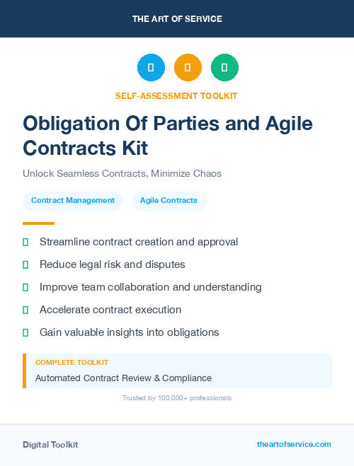 Obligation Of Parties and Agile Contracts Kit