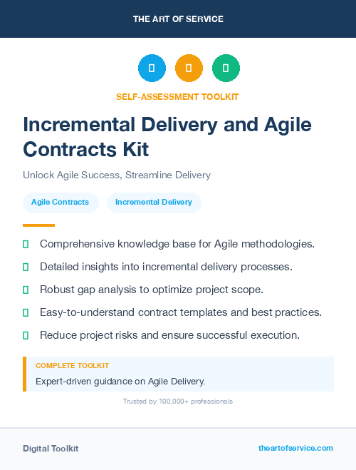 Incremental Delivery and Agile Contracts Kit