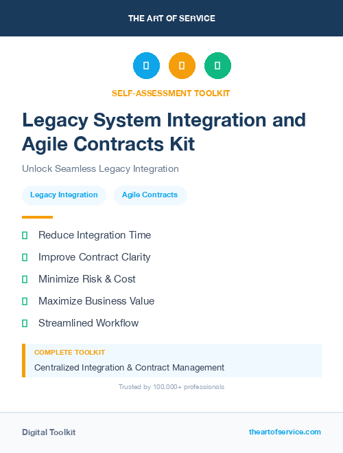 Legacy System Integration and Agile Contracts Kit