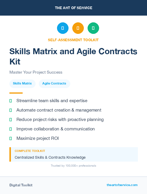 Skills Matrix and Agile Contracts Kit