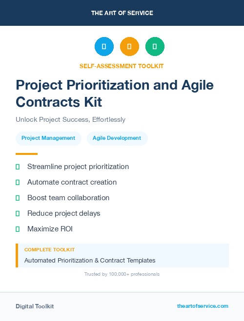 Project Prioritization and Agile Contracts Kit