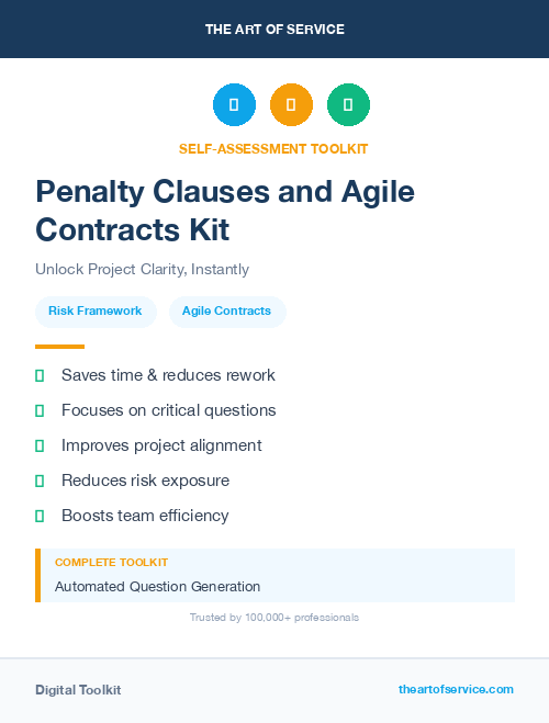Penalty Clauses and Agile Contracts Kit