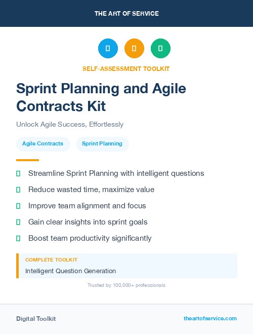 Sprint Planning and Agile Contracts Kit