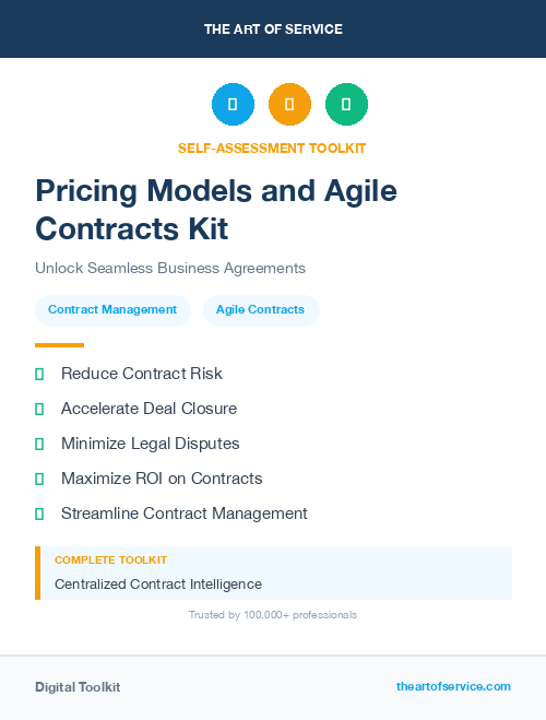 Pricing Models and Agile Contracts Kit