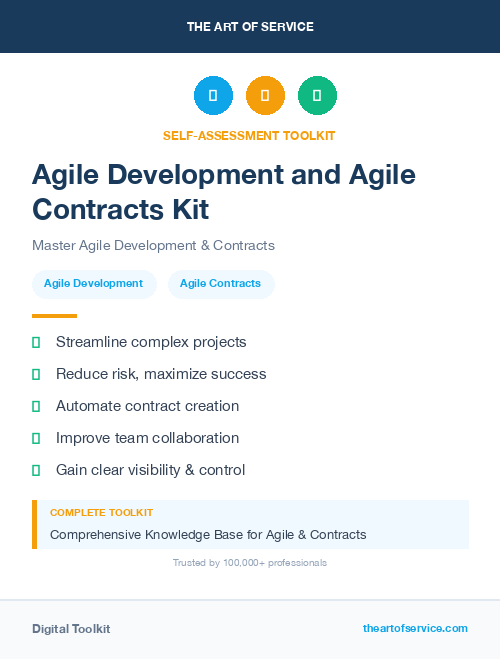 Agile Development and Agile Contracts Kit