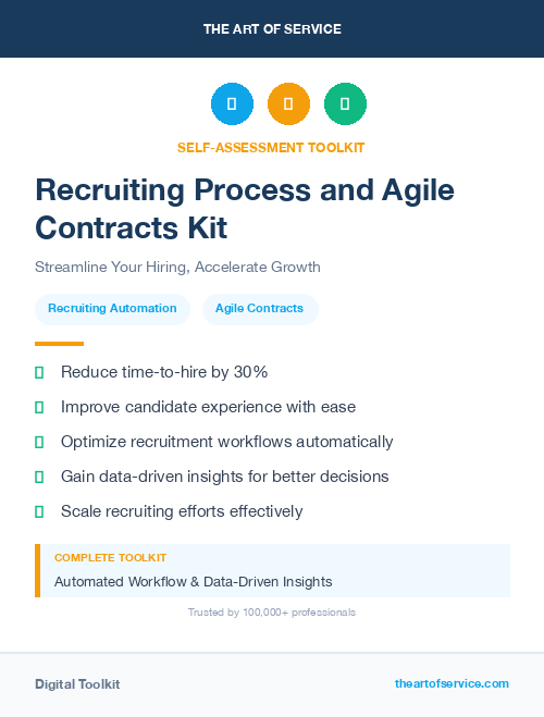 Recruiting Process and Agile Contracts Kit