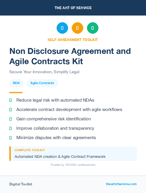 Non Disclosure Agreement and Agile Contracts Kit