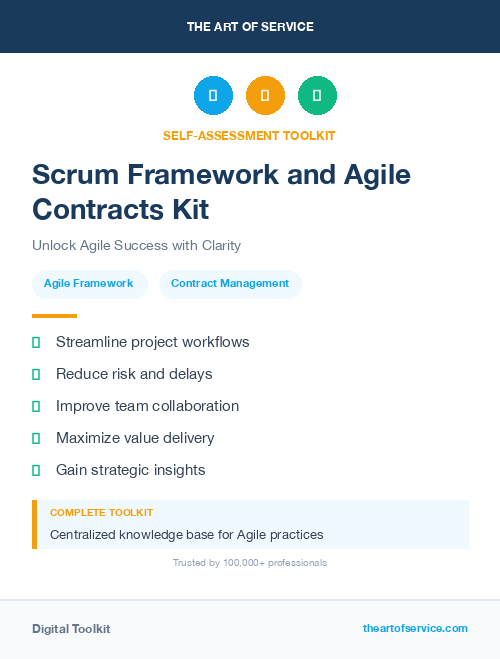 Scrum Framework and Agile Contracts Kit