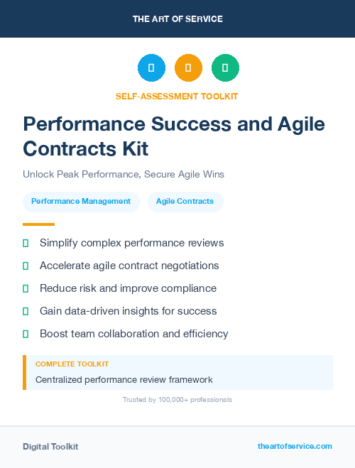 Performance Success and Agile Contracts Kit