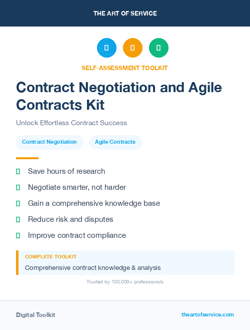 Contract Negotiation and Agile Contracts Kit