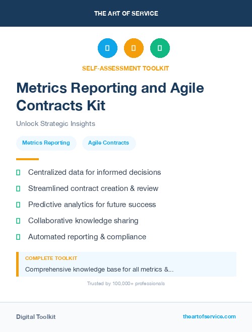 Metrics Reporting and Agile Contracts Kit