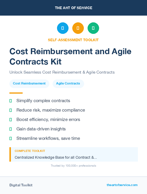 Cost Reimbursement and Agile Contracts Kit