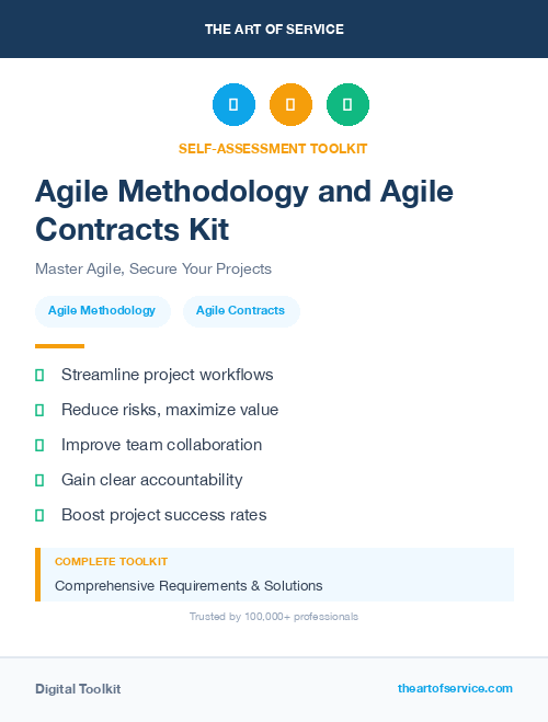 Agile Methodology and Agile Contracts Kit