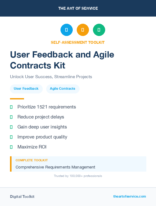 User Feedback and Agile Contracts Kit