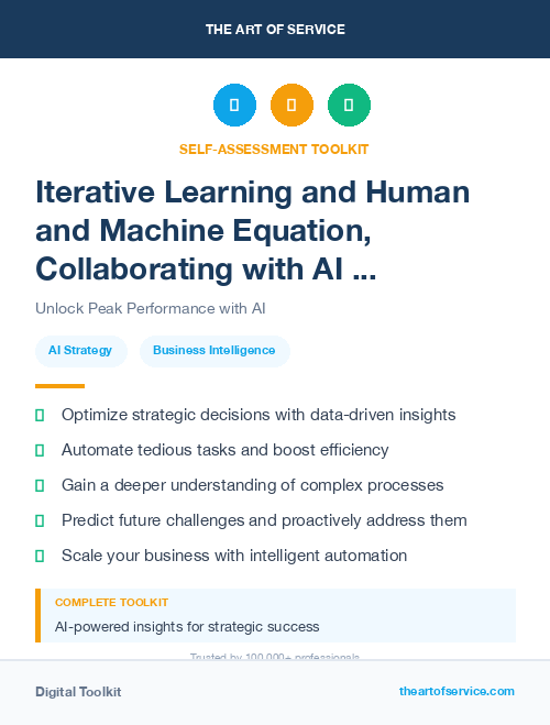 Iterative Learning and Human and Machine Equation, Collaborating with AI for Success Kit