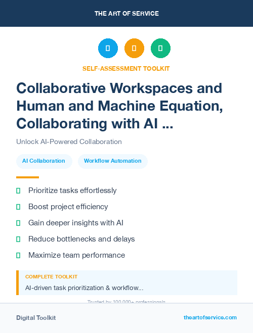 Collaborative Workspaces and Human and Machine Equation, Collaborating with AI for Success Kit
