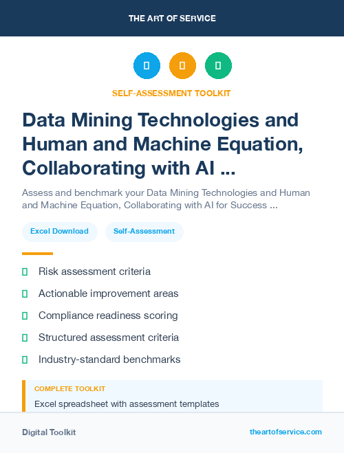 Data Mining Technologies and Human and Machine Equation, Collaborating with AI for Success Kit