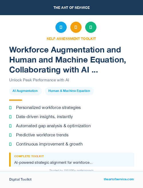 Workforce Augmentation and Human and Machine Equation, Collaborating with AI for Success Kit
