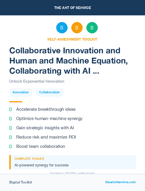Collaborative Innovation and Human and Machine Equation, Collaborating with AI for Success Kit
