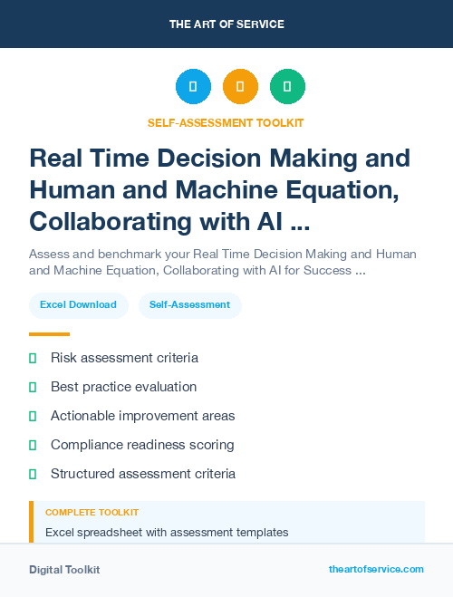 Real Time Decision Making and Human and Machine Equation, Collaborating with AI for Success Kit
