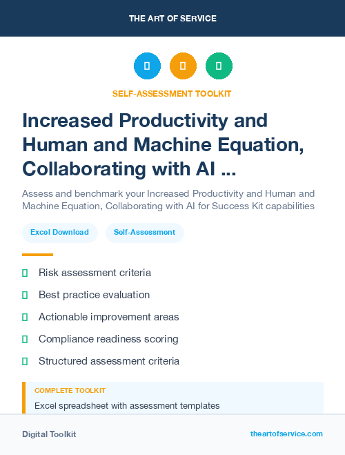 Increased Productivity and Human and Machine Equation, Collaborating with AI for Success Kit
