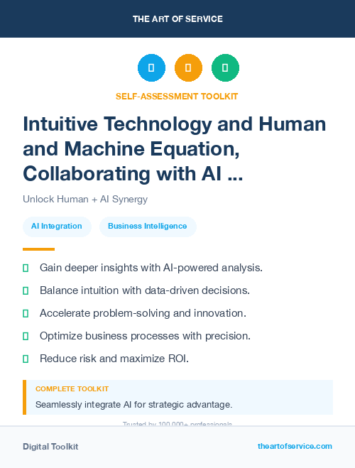 Intuitive Technology and Human and Machine Equation, Collaborating with AI for Success Kit