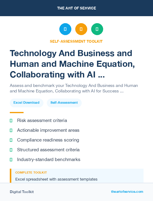 Technology And Business and Human and Machine Equation, Collaborating with AI for Success Kit