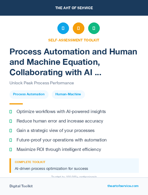 Process Automation and Human and Machine Equation, Collaborating with AI for Success Kit