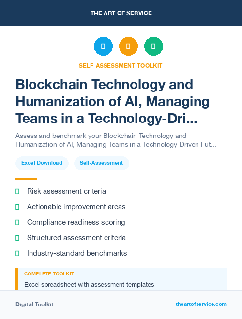 Blockchain Technology and Humanization of AI, Managing Teams in a Technology-Driven Future Kit